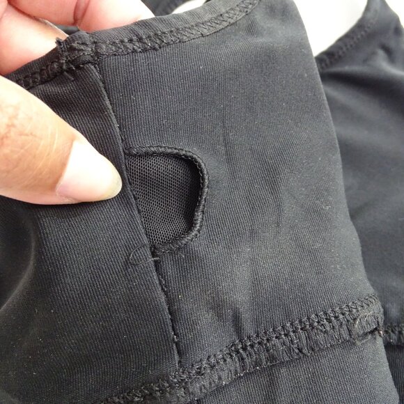 90 Degree By Reflex Black Sports Bra Women Size M Open Back Removeable Pads - Picture 6 of 8